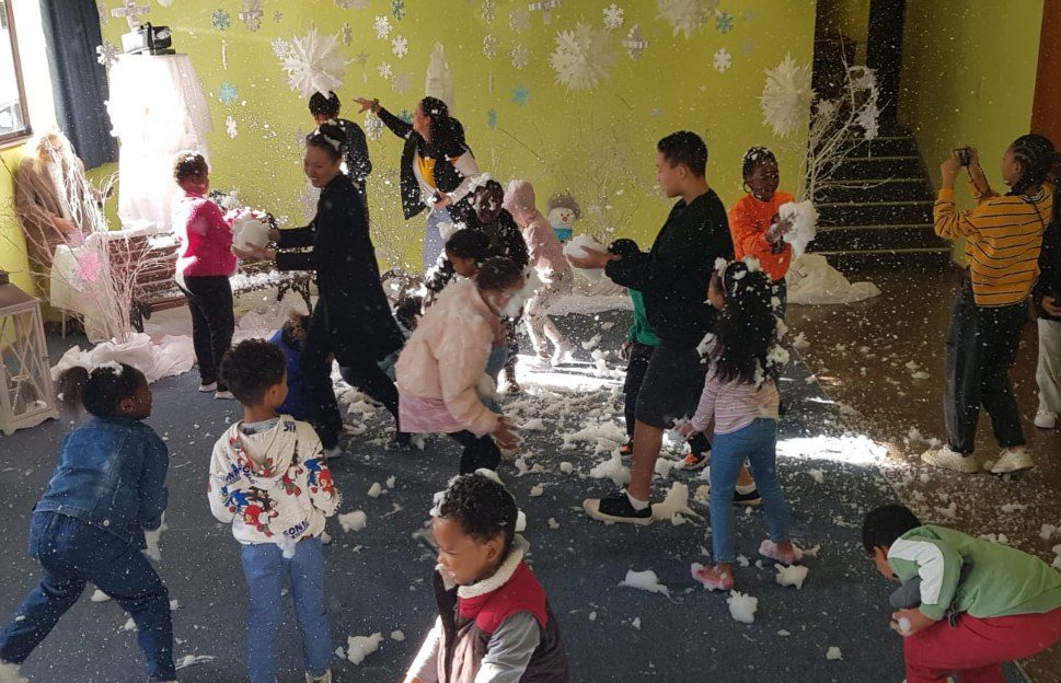 Children at a CBC holiday club session in the church hall